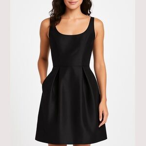 Alfred Sung Pocketed Cocktail Black Dress